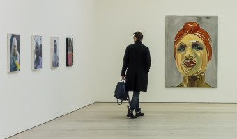Second place - The man in the gallery by Sadie Nicholls