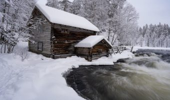 Old mill in Kuusamo, Finland 