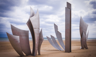   On a Normandy beach by Alex Svenson 